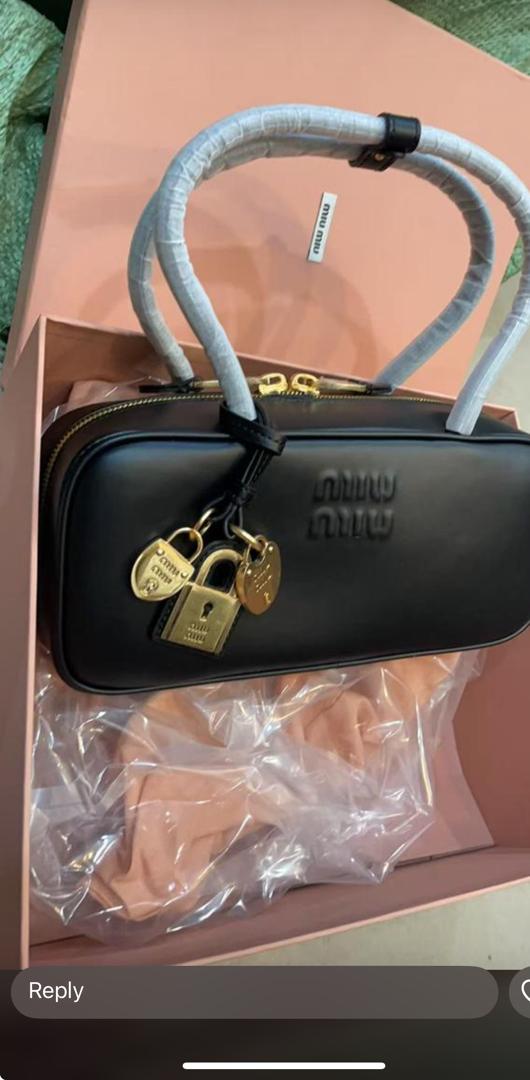 Beautiful leather miu miu bag